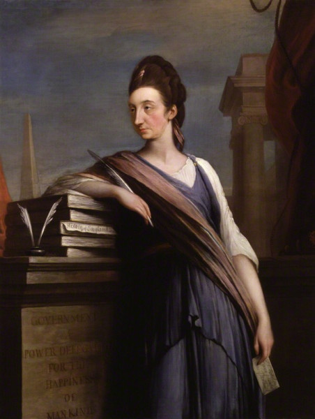 Catharine Macaulay, ritratto di Robert Edge Pine, circa 1775, © National Portrait Gallery, London