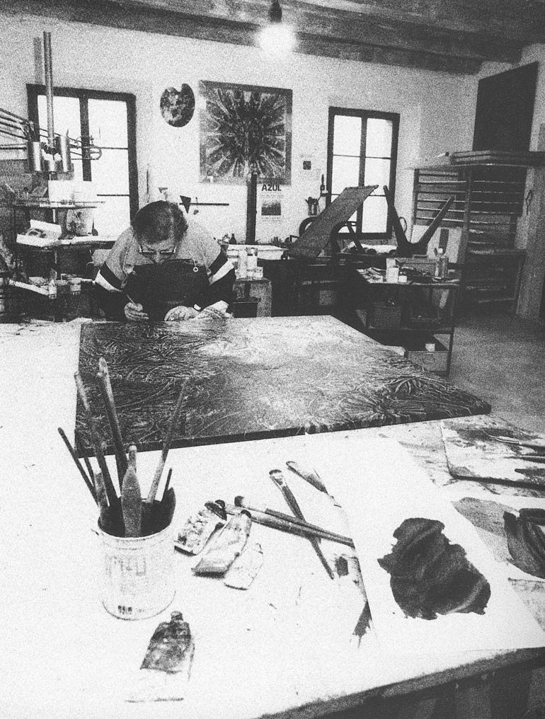 Ines Fedrizzi nel suo studio
