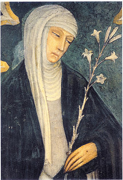  Caterina da Siena, di Andrea Vanni, interno della Basilica di San Domenico a Siena.
