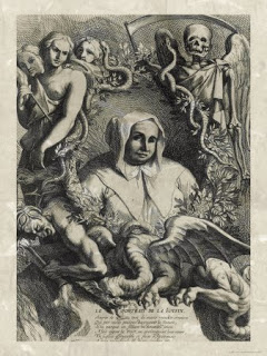  Catherine Deshayes, incisione di Antoine Coypel pubblicata nel  volume le Mercure galant, conservato alla 
Bibliothèque nationale de France.
