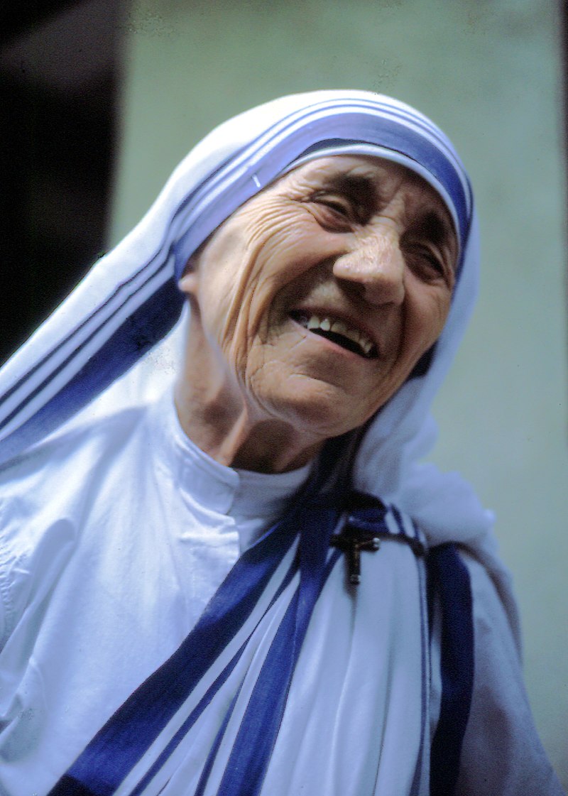 Madre Teresa,dicembre 1985, foto di Manfredo Ferrari .
