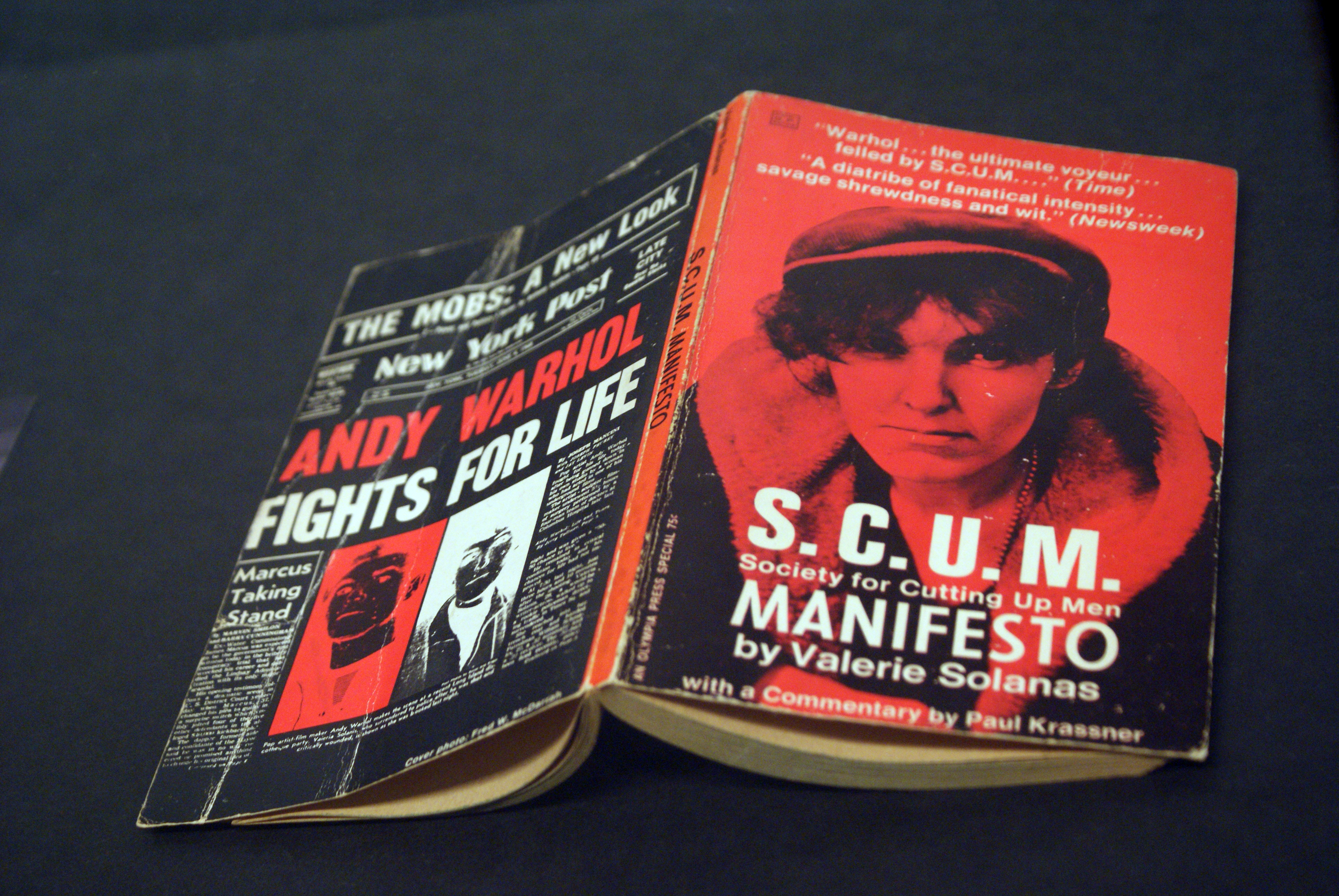 Valerie Solanas : S.C.U.M. Society For Cutting Up Men.

Neue Nationalgalerie, Berlin, 2012.