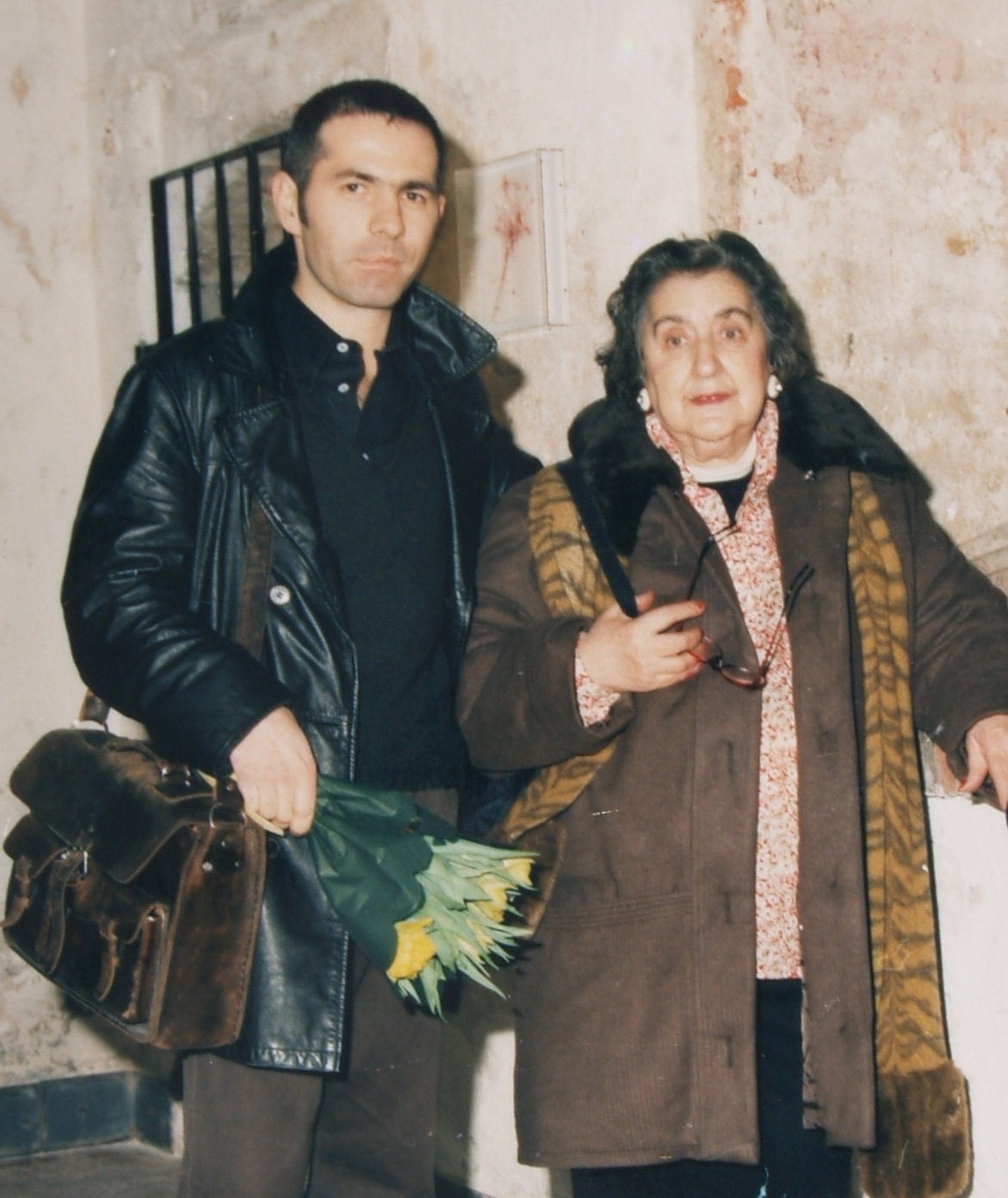Alda Merini con Giovanni Bonaldi