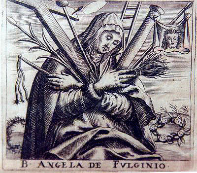 Angela da Foligno in una stampa del XVII secolo.