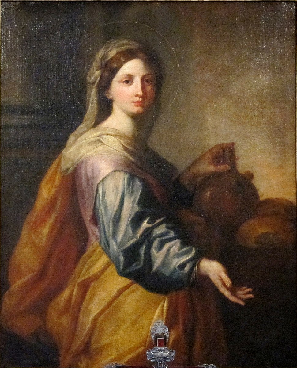 Santa Zita, opera di Arnould de Vuez al Museo l'Hospice Comtesse a Lille.