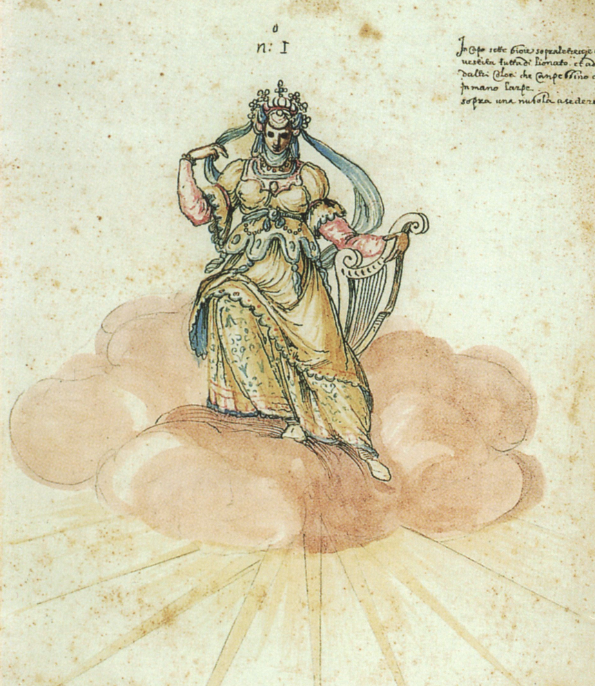 Bernardo Buontalenti, Armonia Doria, 1589. Firenze, Biblioteca Nazionale Centrale, Palatino C.B.3.53.II, tav. 11