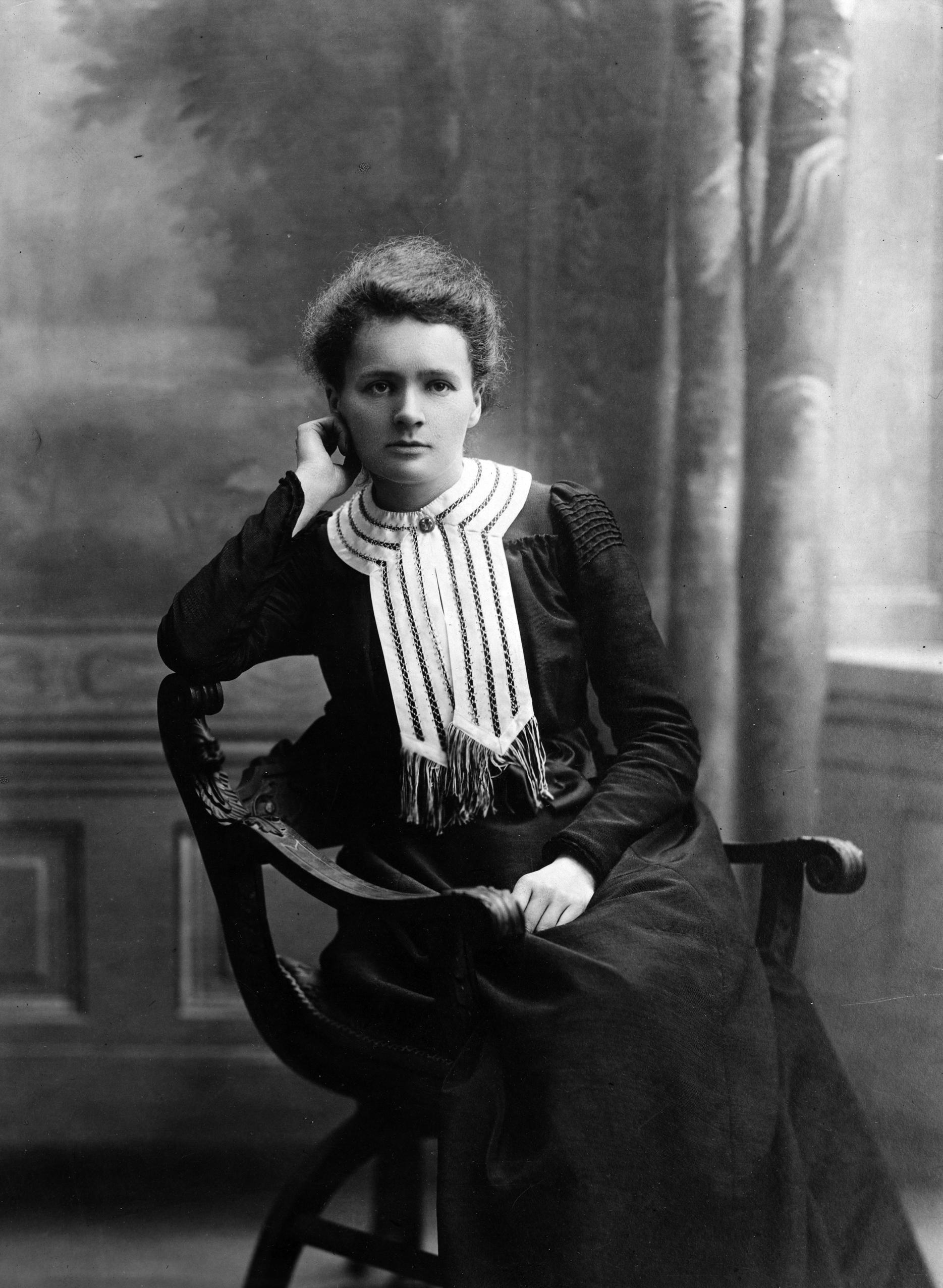 Maria Skłodowska-Curie, 1903 circa.