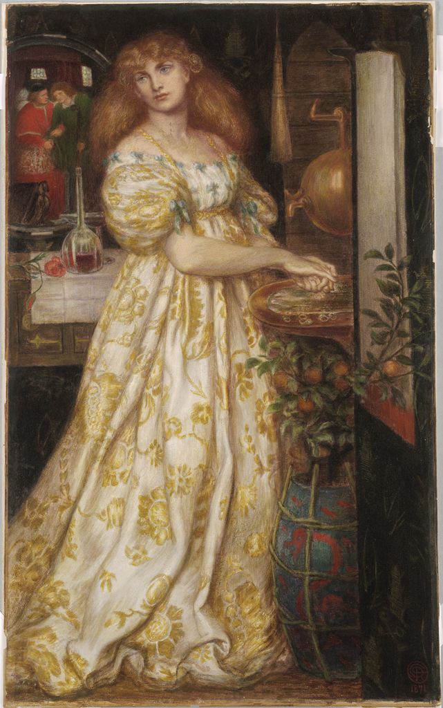 Lucrezia Borgia, dipinto di Dante Gabriel Rossetti,  1871, conservato al Museo Fogg.