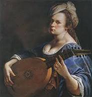  Artemisia Gentileschi, Autoritratto come suonatrice di liuto 
