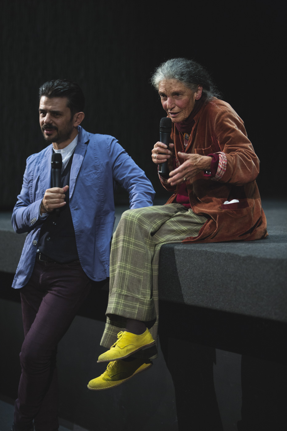 Benedetta Barzini alla presentazione del film 