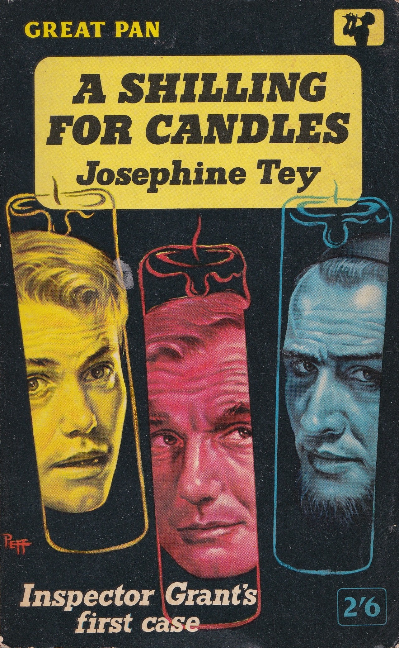 La copertina di A Shilling for Candles - Josephine Tey,, 1960.