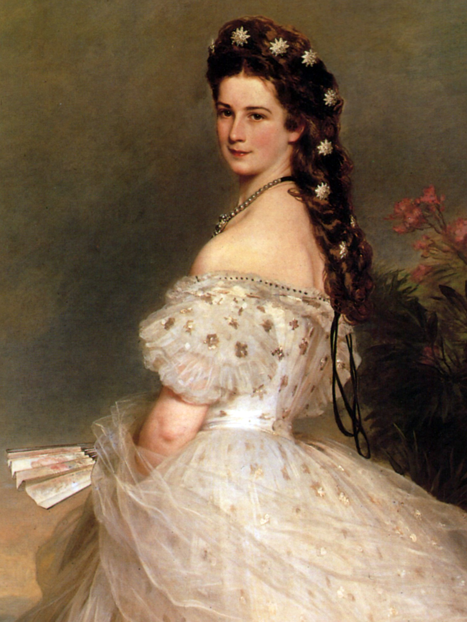 Empress Elisabeth of Austria in Courtly Gala Dress with Diamond Stars, di Franz Xaver Winterhalter.