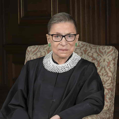 Ruth Bader Ginsburg* New York 1933 - Washington 2020