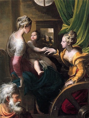 Parmigianino, Matrimonio mistico di Santa Caterina d'Alessandria, 1527 circa.