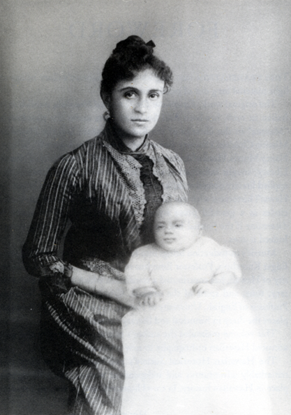  Gina Sobrero con la figlia  Vittoria Colonna Wilcox (1888–1889) a San Francisco.
