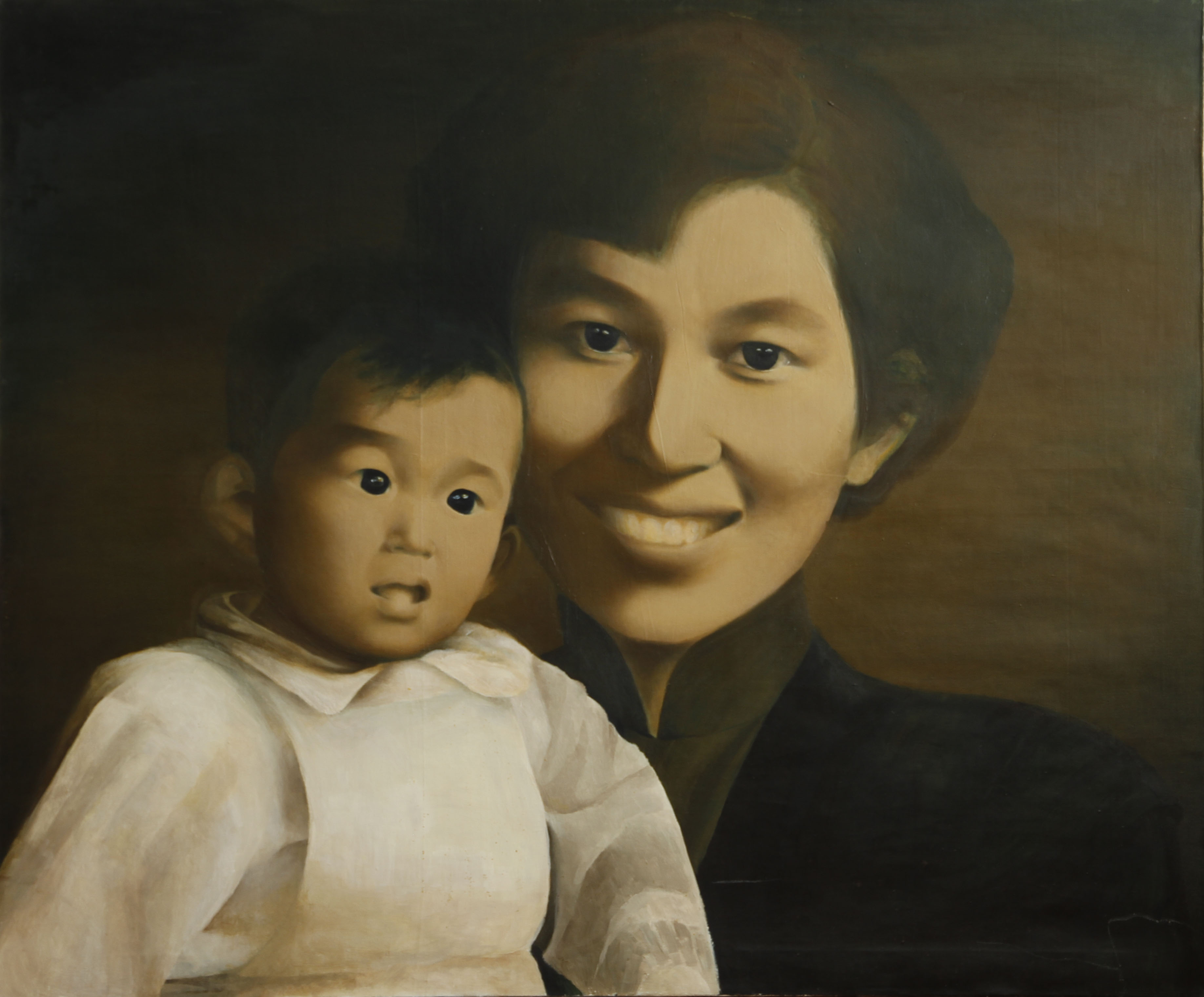 Madre e figlia, 2009, olio su tela.
