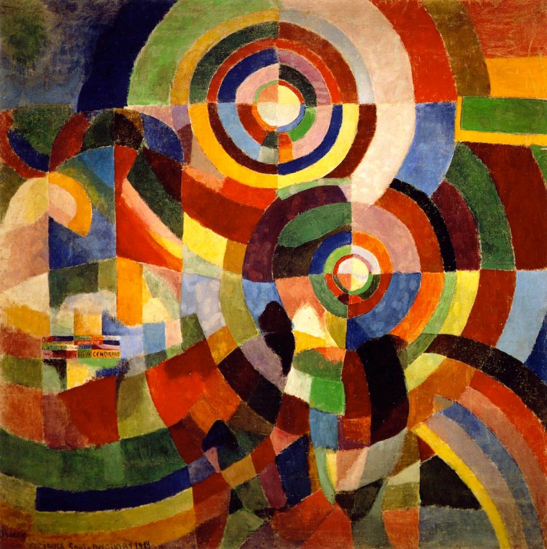 Sonia Delaunay, 1914, Prismes Electriques, olio su tela, 250 × 250 cm, Musée National d'Art Moderne, Parigi.