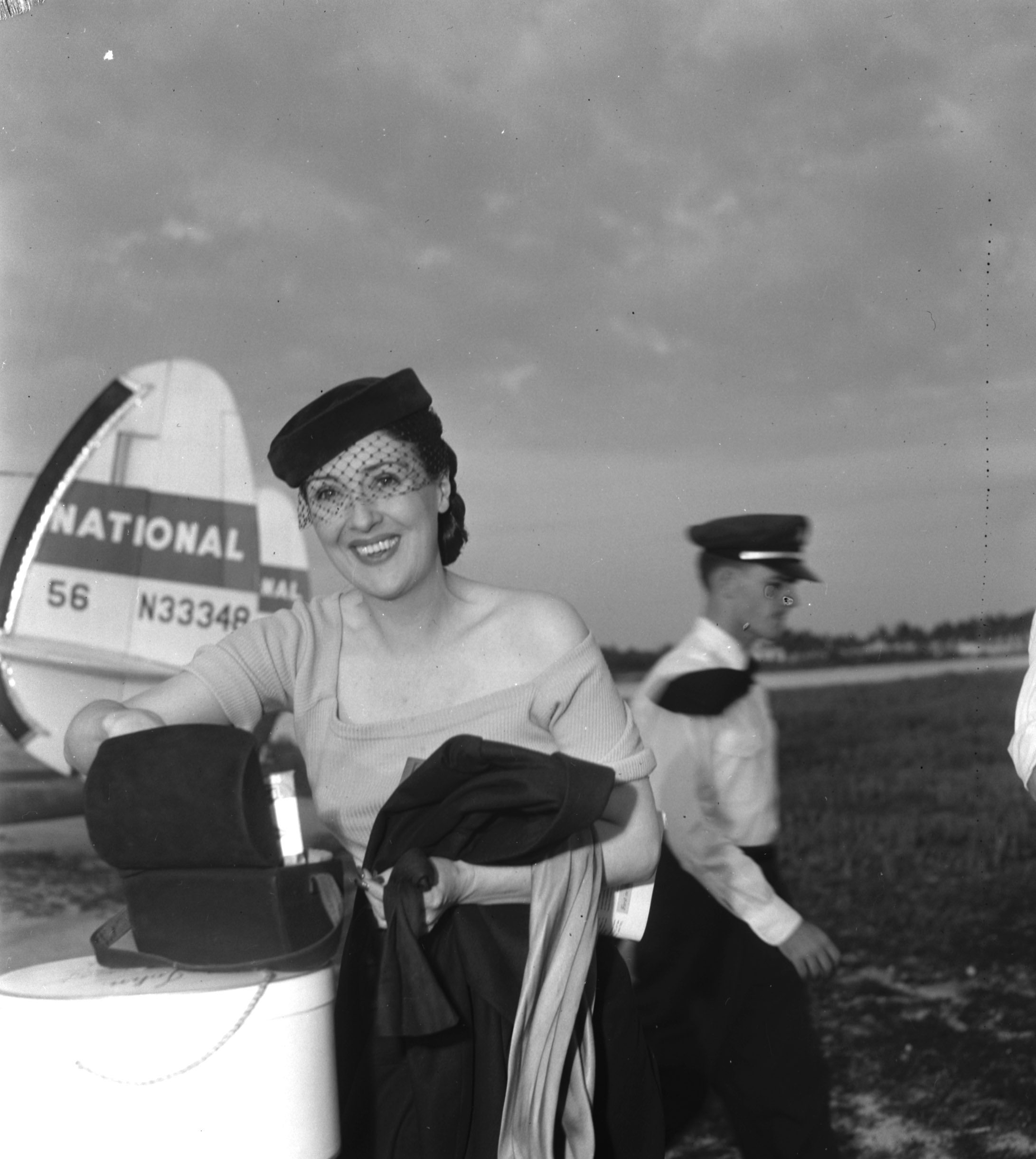 Gypsy Rose Lee at Key West International Airport. Photo from Jeff Broadhead Collection.