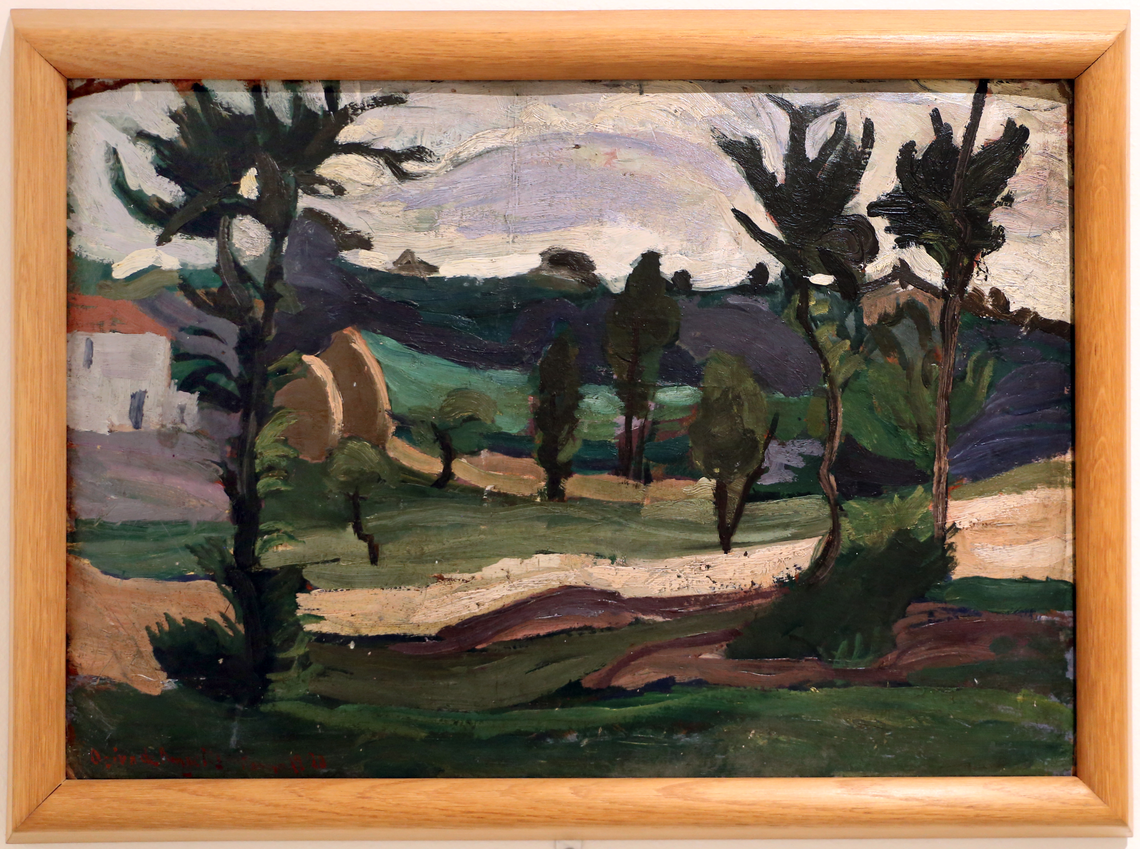 Deiva ed Angelis, paesaggio, 1920, via Wikimedia Commons, pubblico dominio