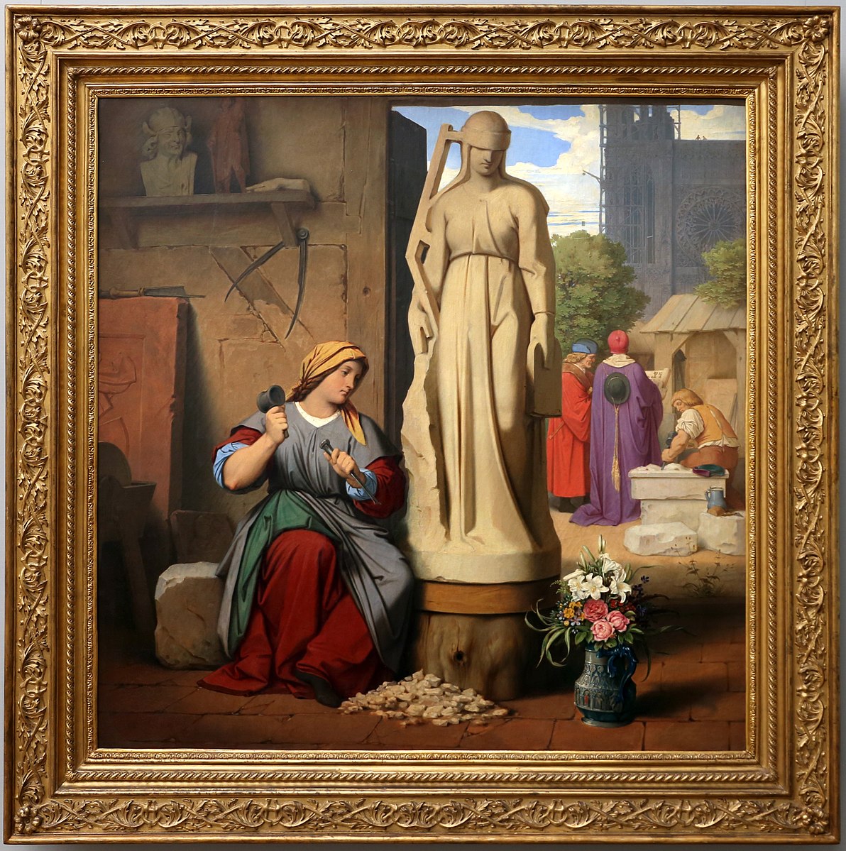 Moritz von schwind, sabina von steinbach, 1844, Alte Nationalgalerie, Berlino.