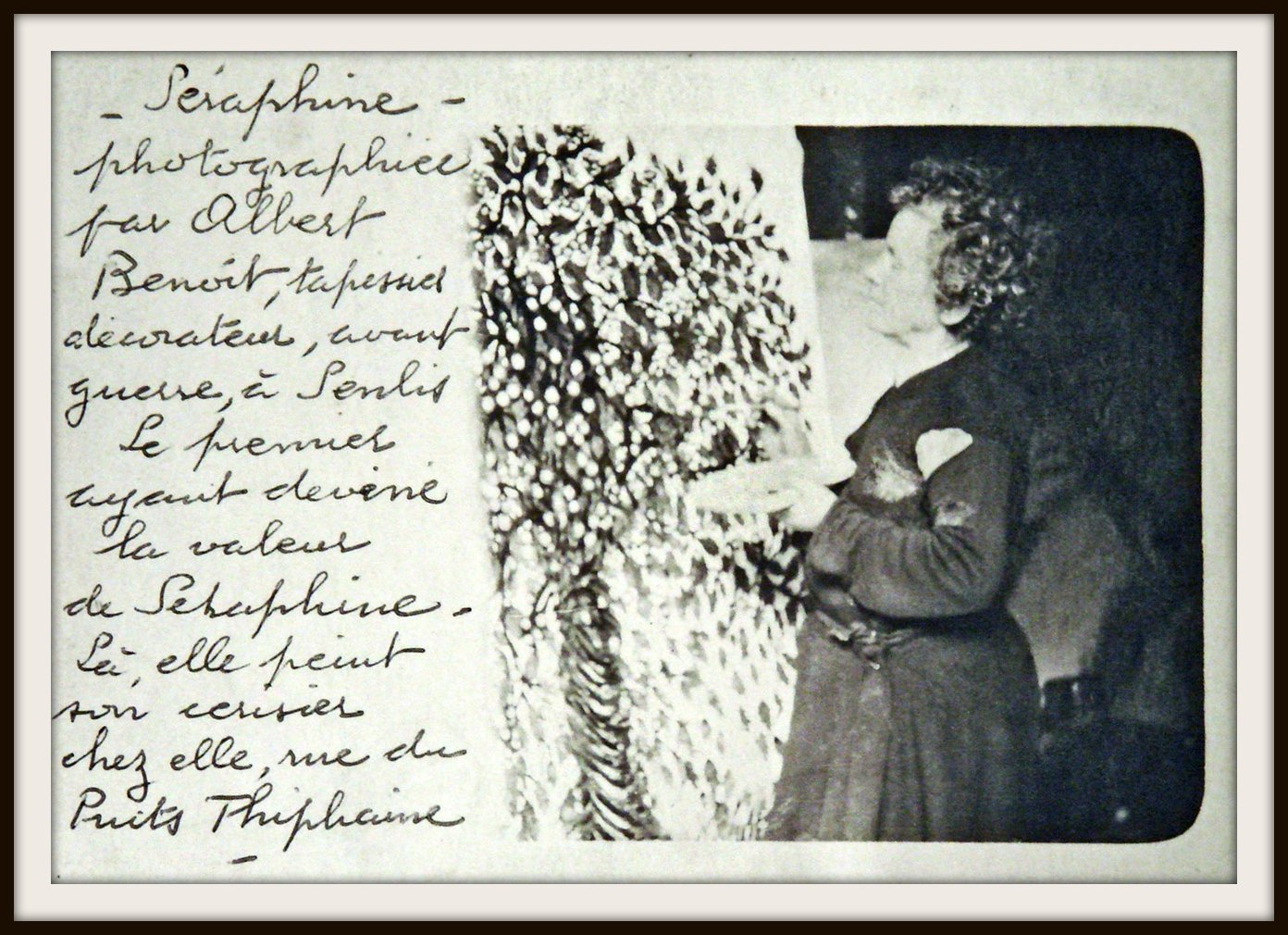 Séraphine de Senlis al Musée Maillol, 1942.