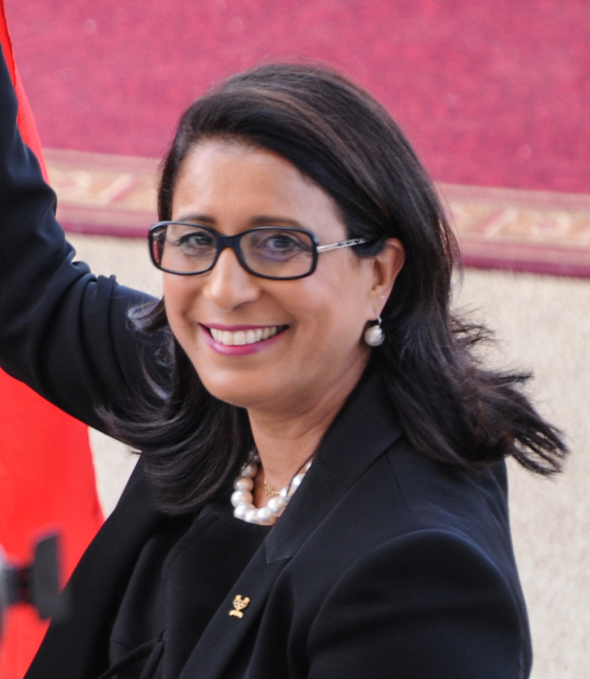 Nawal El Moutawakel in Tunisi.