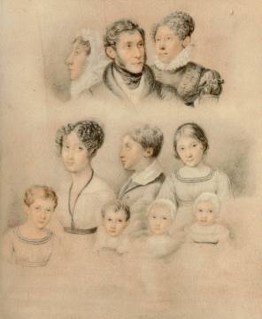  Disegno della Famiglia Manzoni di Ernestina Bisi Legnani. 1823 ca.,Biblioteca Nazionale Braidense

 
