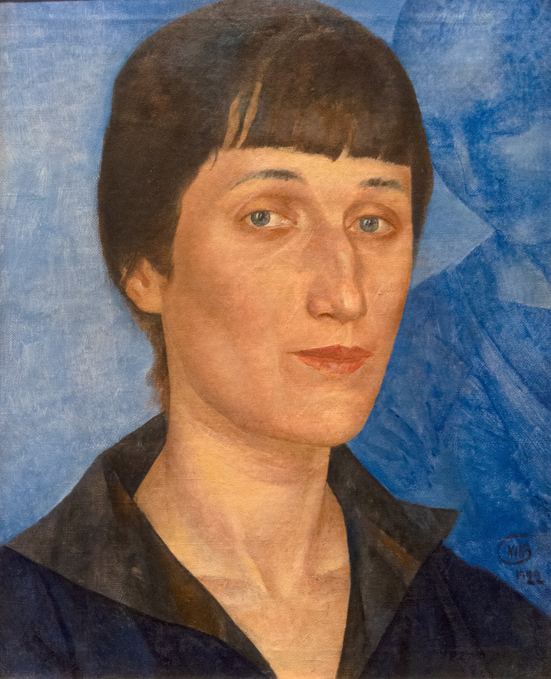 Ritratto di Anna Achmatova, di Kuzma Petrov-Vodkin, 1922. Opera situata nel Museo di Stato a San Pietroburgo, Russia.